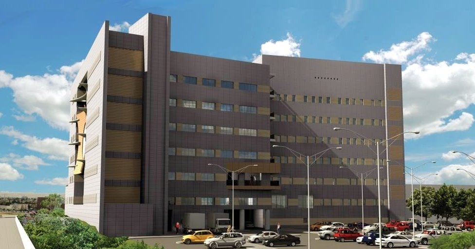 המרכז הכוללני לחקר הסרטן. צילום הדמיה יובל גני אדריכלים. באדיבות בית החולים סורוקה