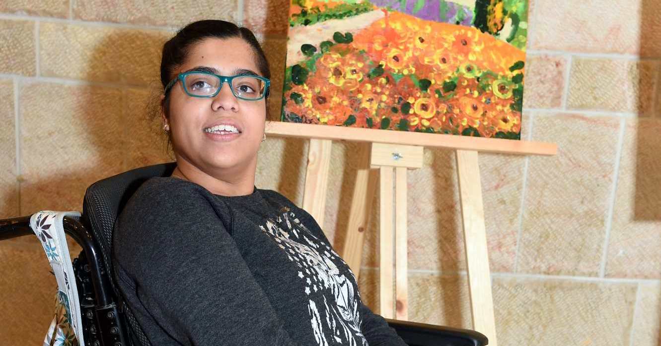 אוראל בתערוכה בכנסת. צילום: יחצ