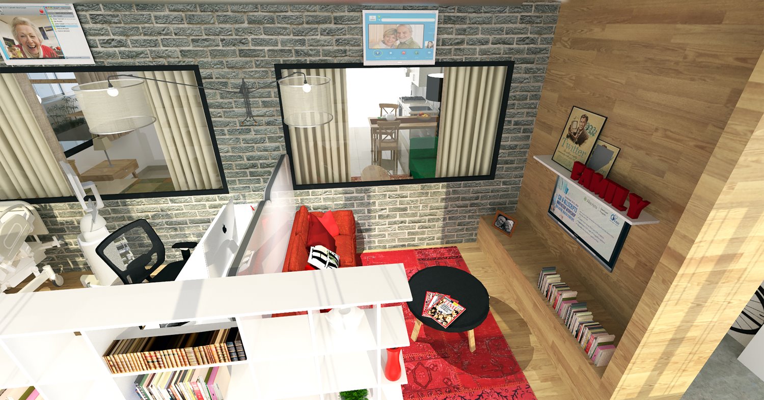 הדמיית הסלון באדיבות CDI