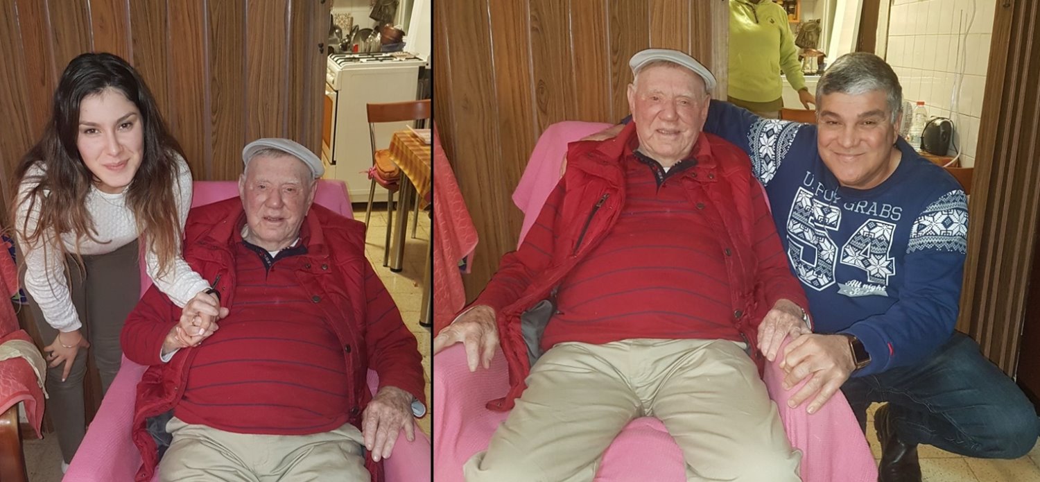 הנגר, הילד הקטן, ונכדתו של המסגר ז''ל.