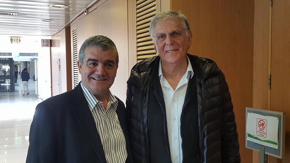 שכטמן עם נשיא המכללה יהודה חדד. קרדיט המכללה להנדסה