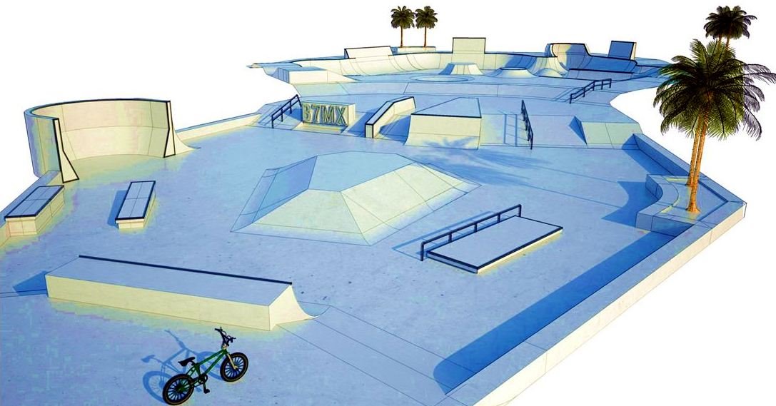 הדמייה: כך יראה הבייק-פארק. באדיבות עיריית באר שבע
