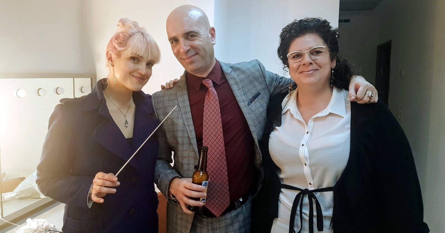 קלאודיה צובל גיל שוחט ומרינה מקסימיליאן. קרדיט יחצ