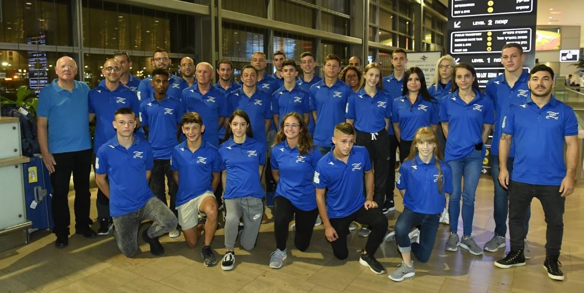 המשלחת הישראלית בנתבג. באדיבות הוועד האולימפי בישראל