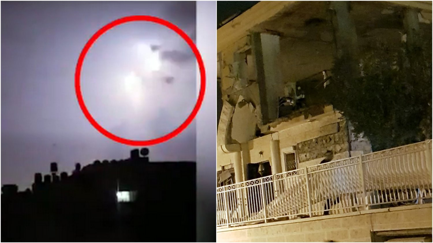 האם הירי לבאר שבע נגרם ממכת ברק? צילום מסך