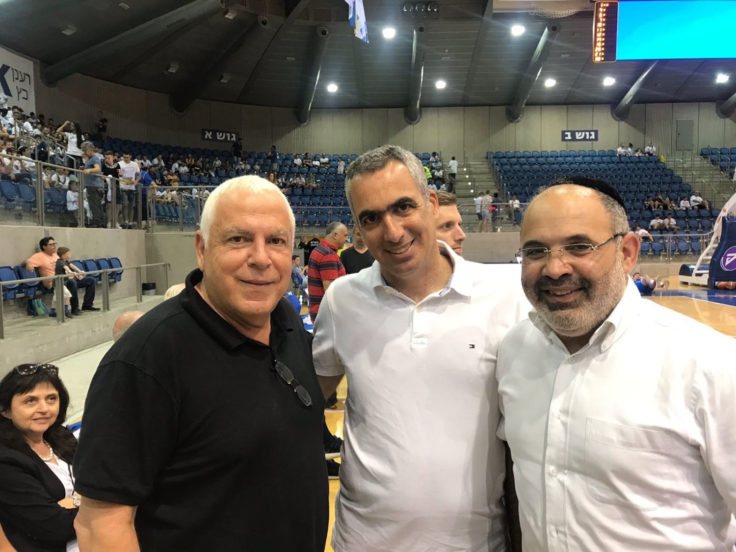 משה מור יוסף, אריאל משעל ופיני גרשון. צילום צבי תקשורת