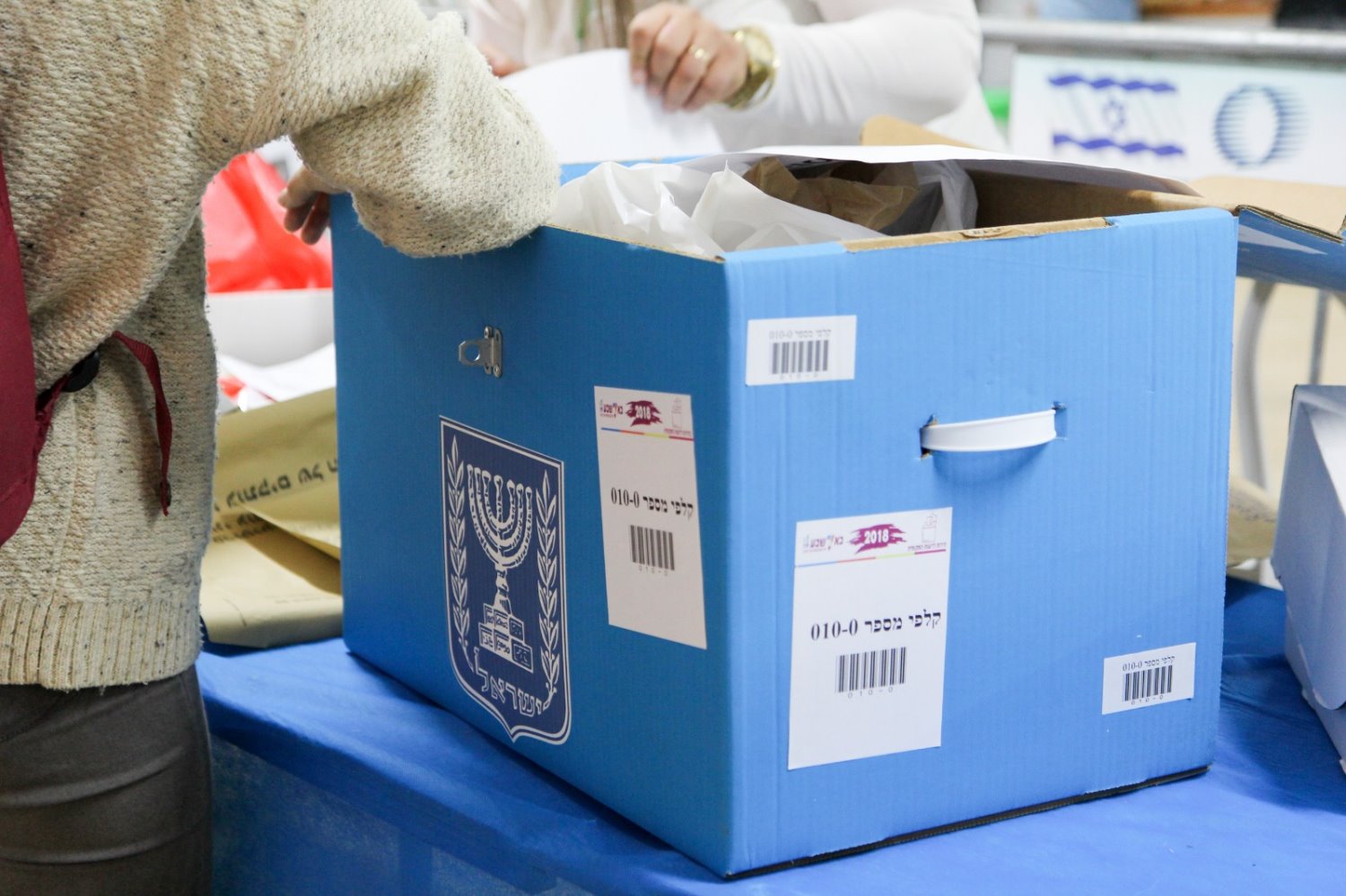 קלפי בבאר שבע. צילום: זאב דיקמן