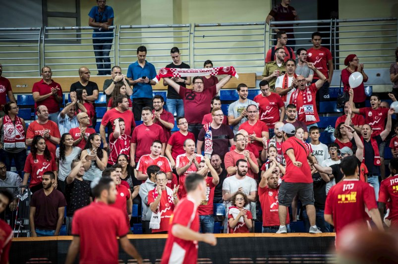 הקהל הבאר שבעי. צילום: עודד קרני, מנהלת ליגת העל בכדורסל