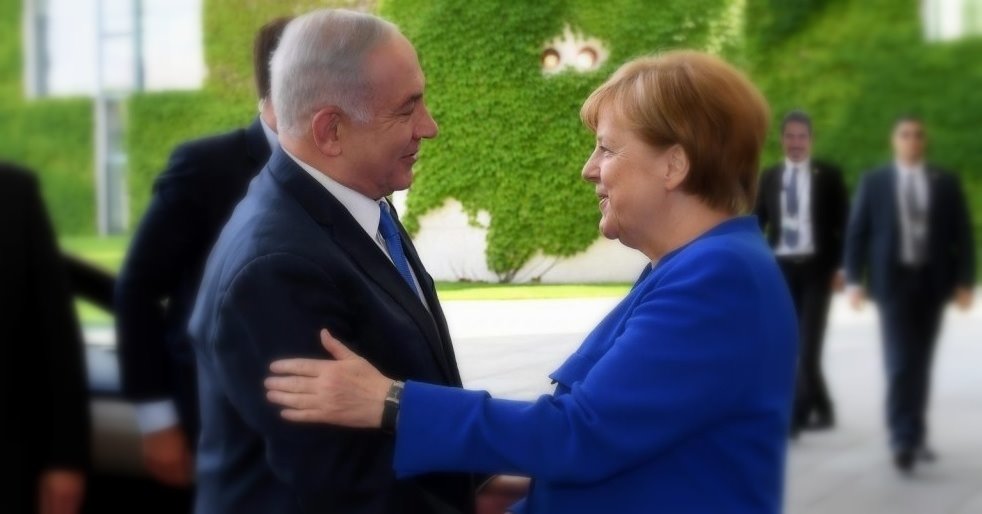 ראש ממשלת ישראל בנימין נתניהו וקנצלרית גרמניה אנגלה מרקל בברלין. צילום: חיים צח לע"מ