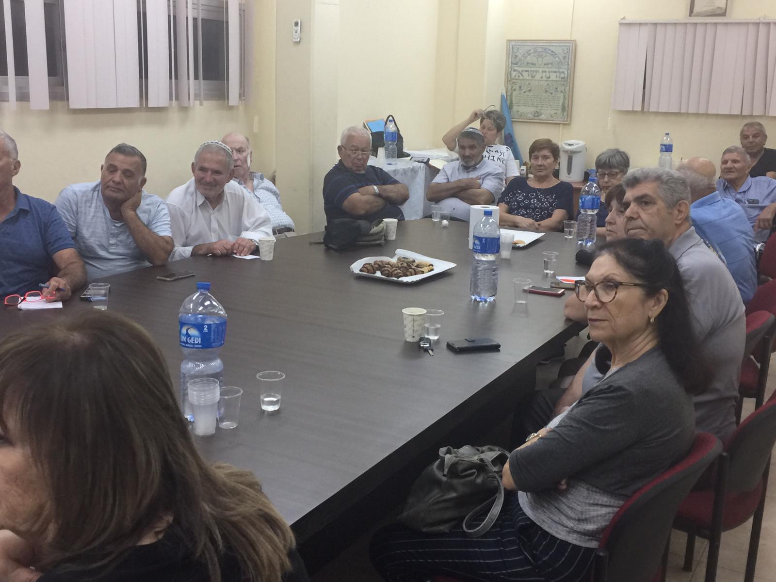 מפגש ועדים באר שבע. צילום באדיבות האגודה לתרבות הדיור