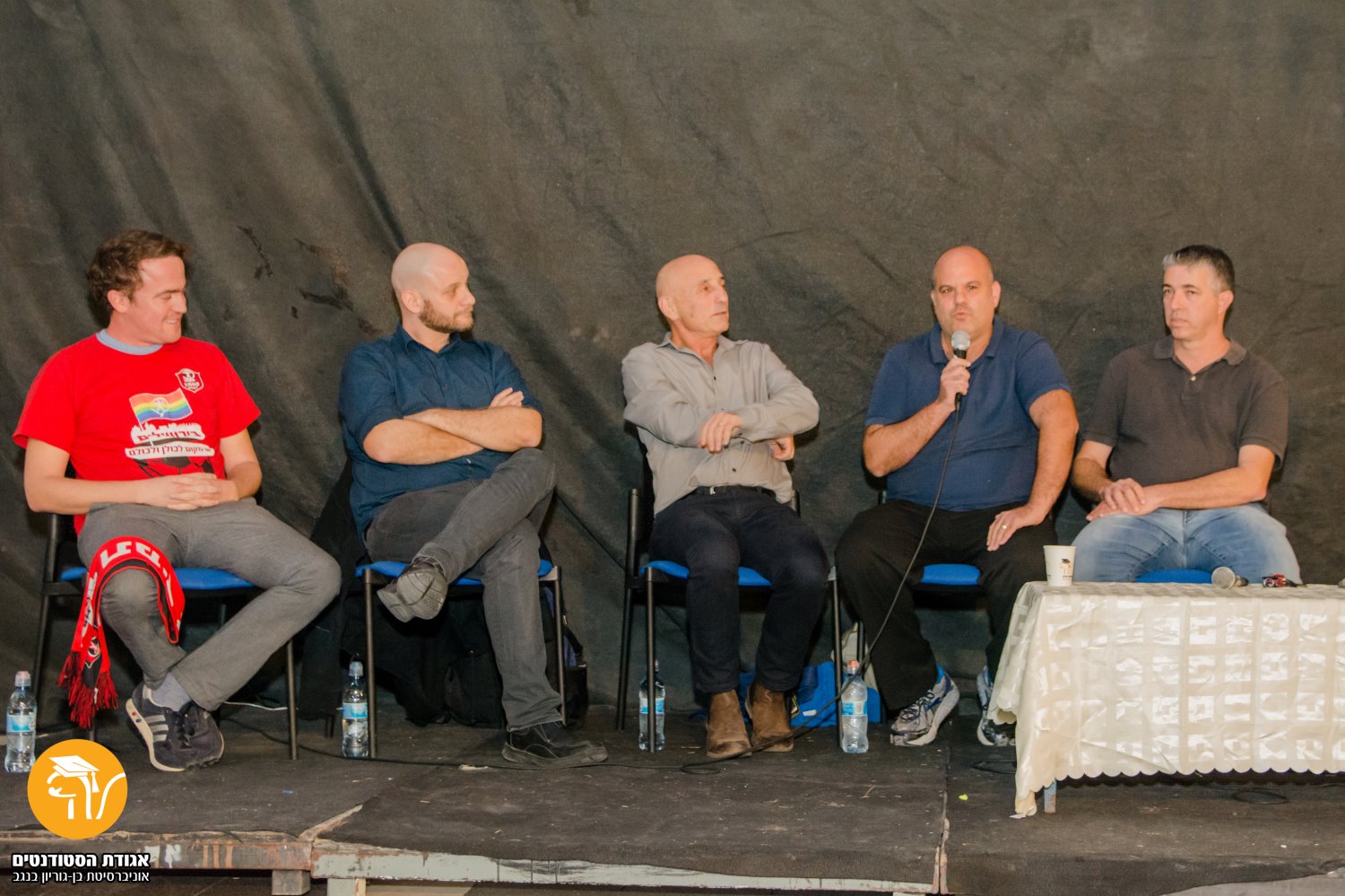 פאנל ספורט. צילום: שלומי נישלי, אגודת הסטודטים באוניברסיטת בן גוריון