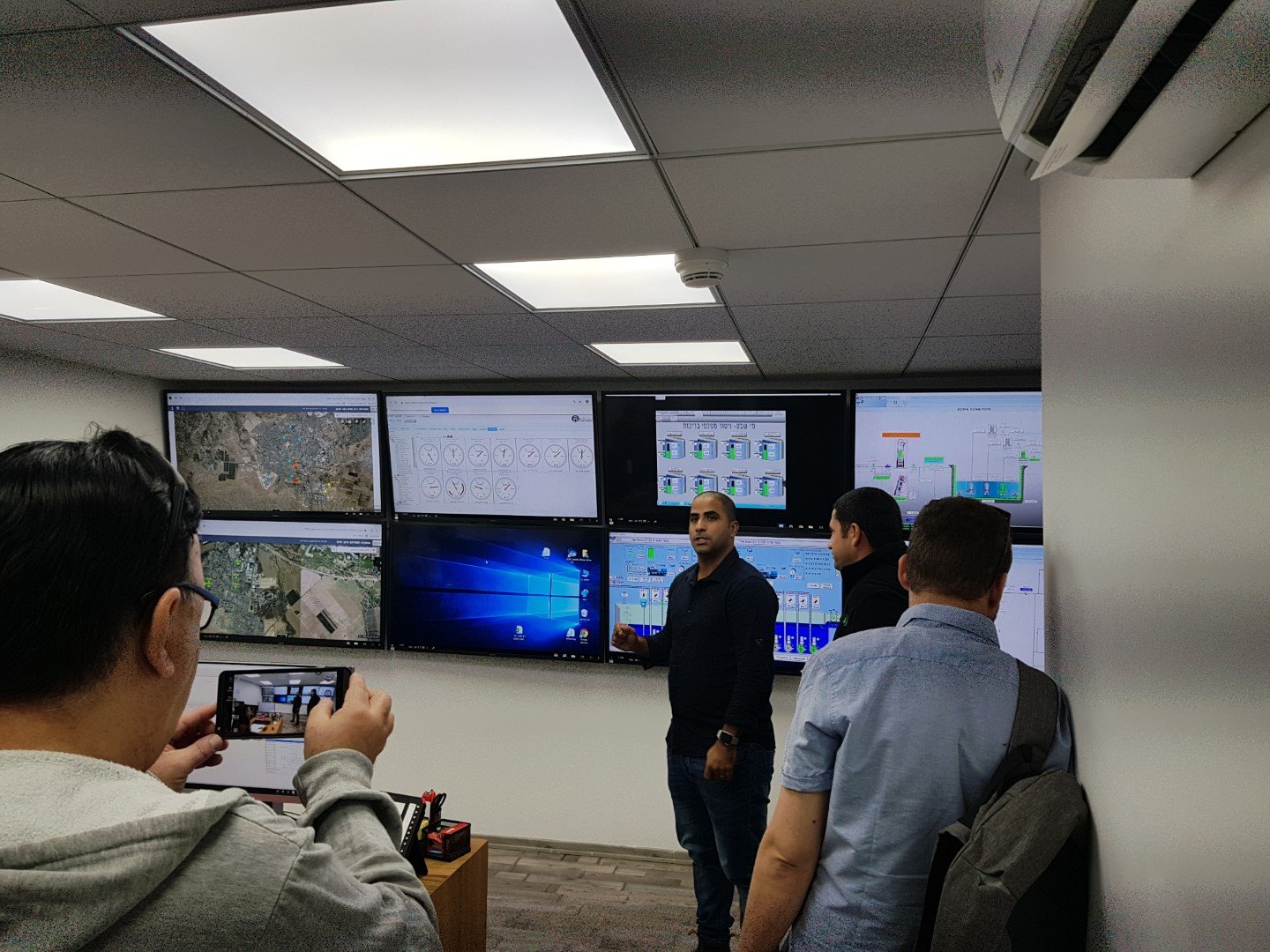 מוקד התקלות החדש של מי שבע. צילום: יחצ 