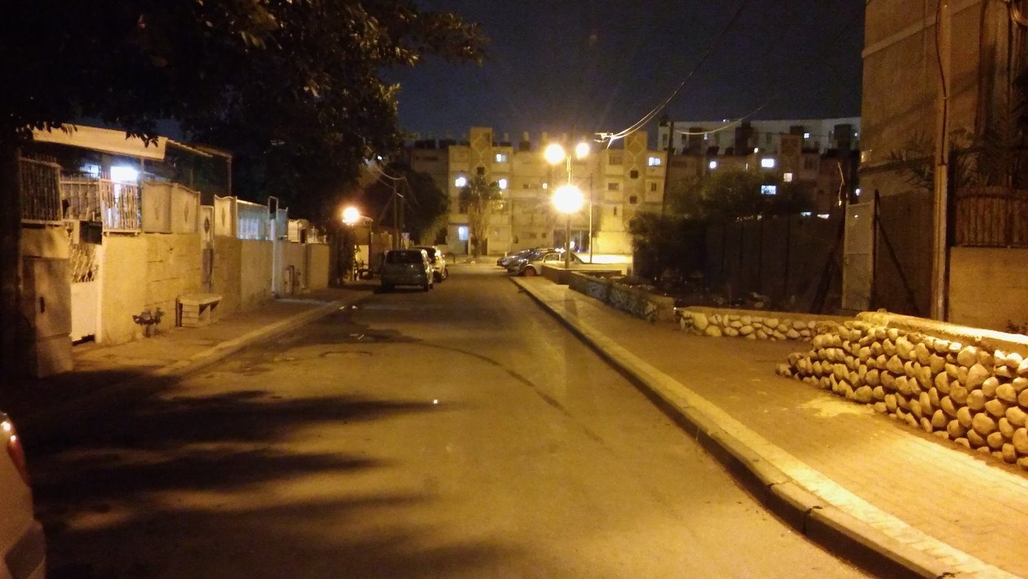 רחוב זיסו בו חנה רכבם של הנאשמים. צילום: פרטי