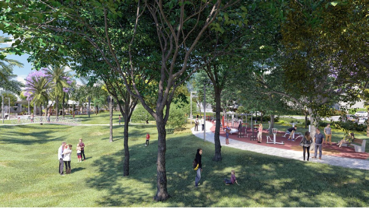 פארק וינגייט. הדמיה באדיבות עיריית באר-שבע