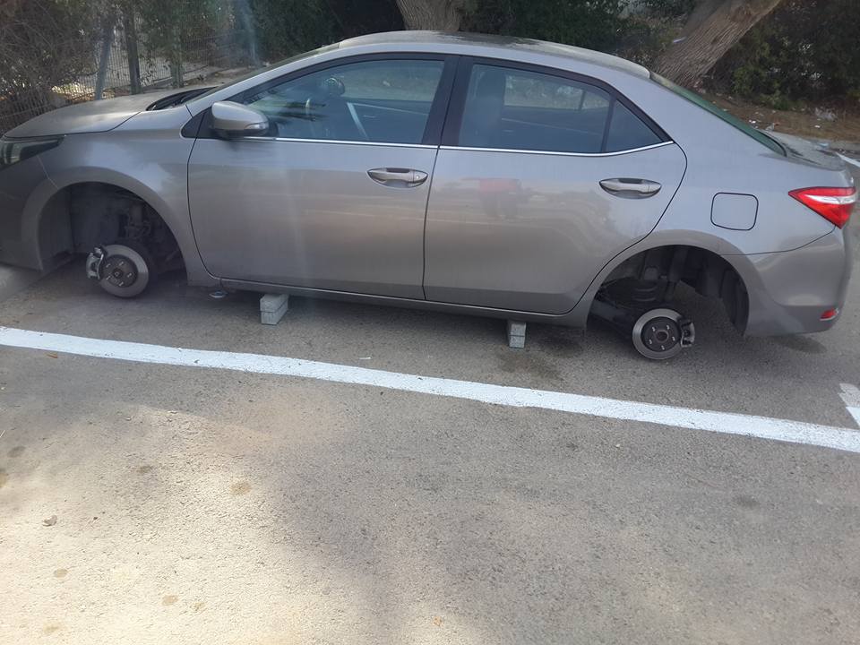 נלחמו גם בתופעת גניבות הגלגלים. צילום ארכיון