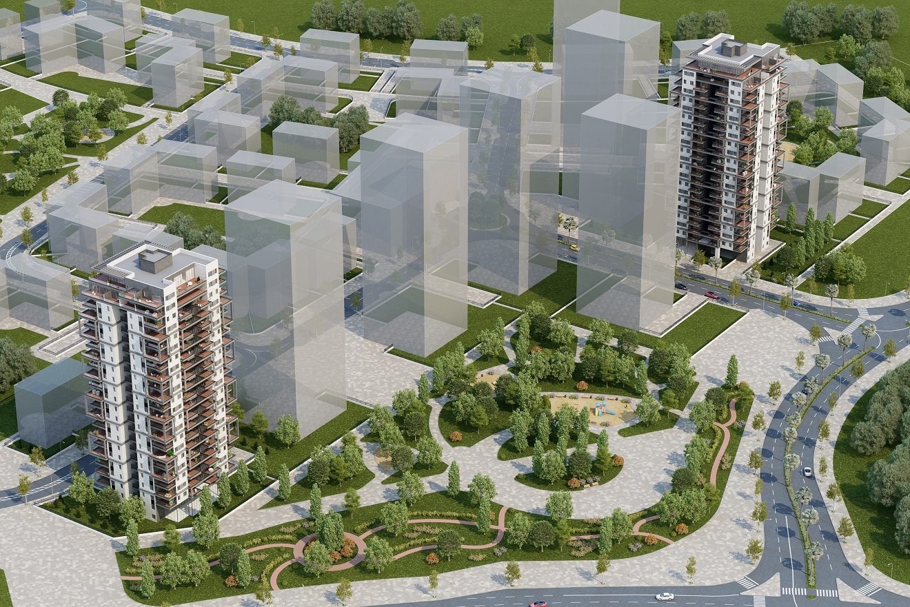 הדמיית פרויקט השכרה ארוכת טווח בראשון לציון. צילום דירה להשכיר