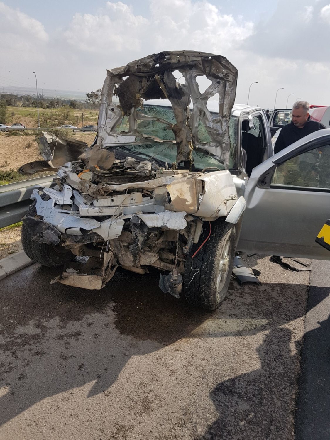 תאונה בכביש 40 עוקף באר שבע, דוברות כבאות