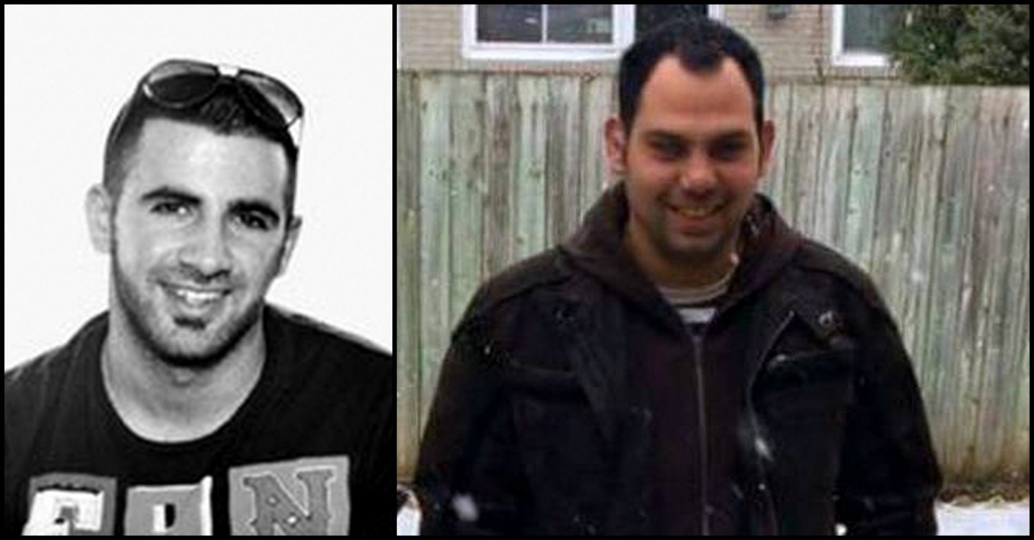 אמיר מדזוניסקי ז"ל ואלמוג פרג ז"ל. נהרגו באותו הרחוב. צילום ארכיון