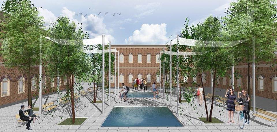 על שטח מחנה ורד תוקם פקולטה לאדריכלות. הדמיה: עיריית באר שבע