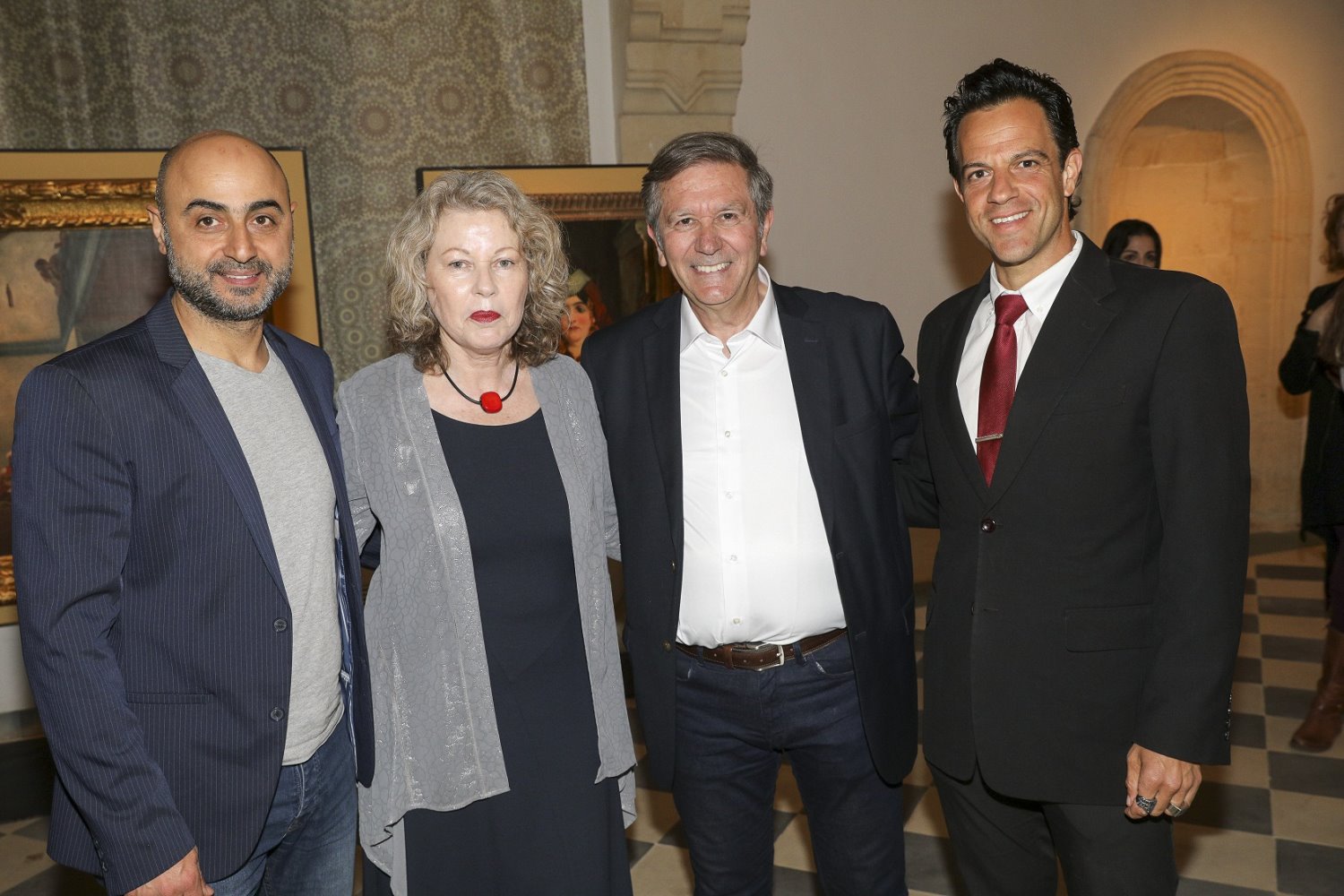 גיל ביילין, רוברט רואש, דליה מנור, ואורן אהרוני. צילום: רפי דלויה