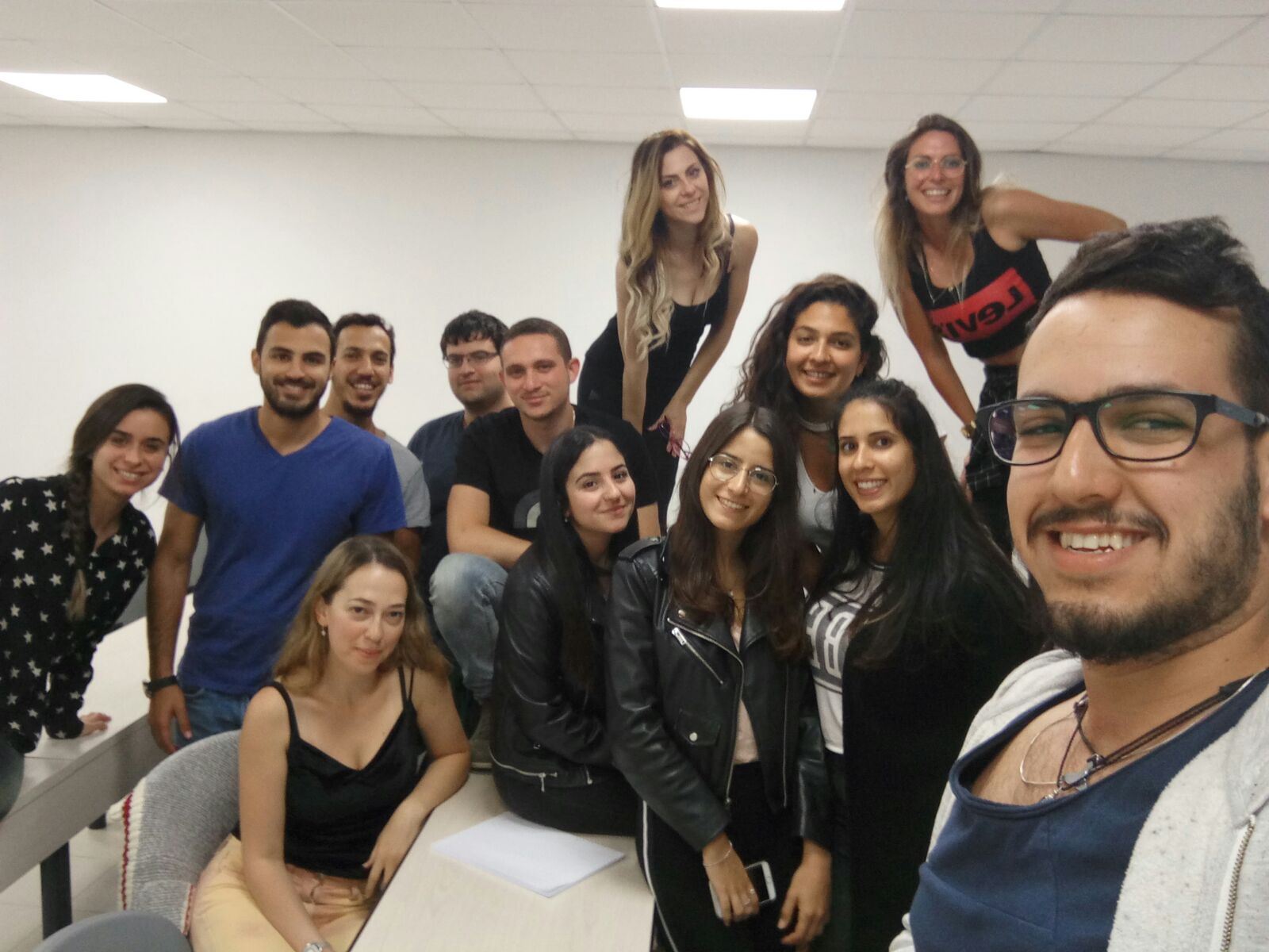 הסטודנטים מכימיה שארגנו את מבצע ההתרמה. צילום פרטי