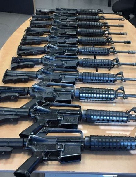 עשרות נשקים נגנבו משדה תימן - והגיעו לארגוני פשיעה. צילום: דוברות המשטרה 
