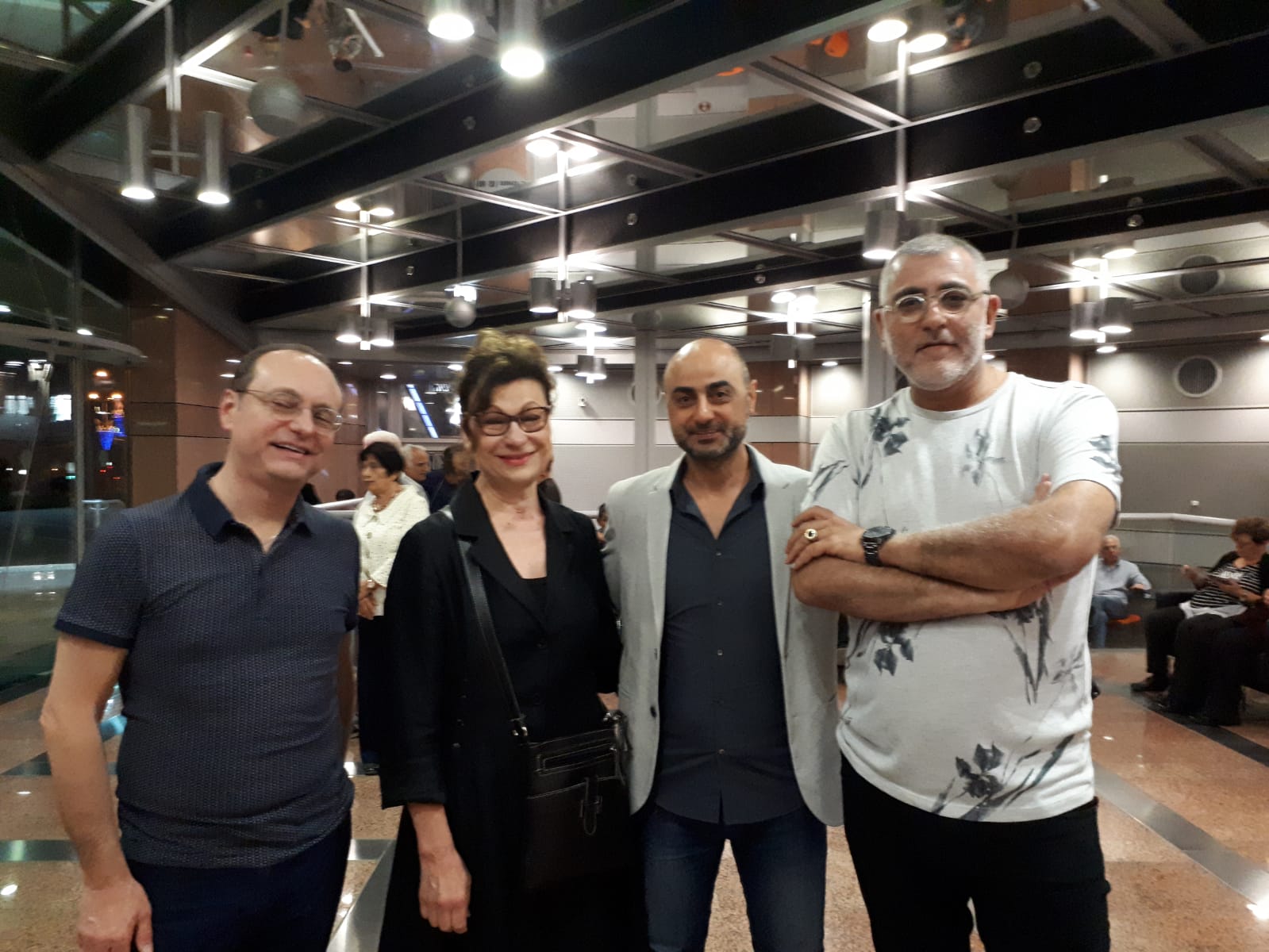 רפי ניב, אורן אהרוני, קלאודיה סטביסקי ועמנואל סרפיני. צילום יחצ