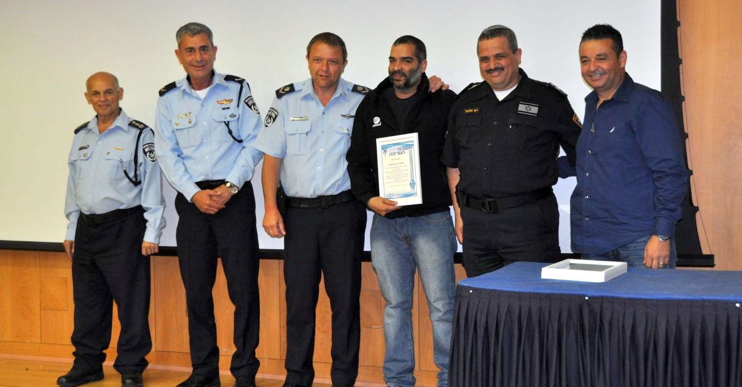 תדרוך הכוחות, הלילה. צילום באדיבות משטרת ישראל