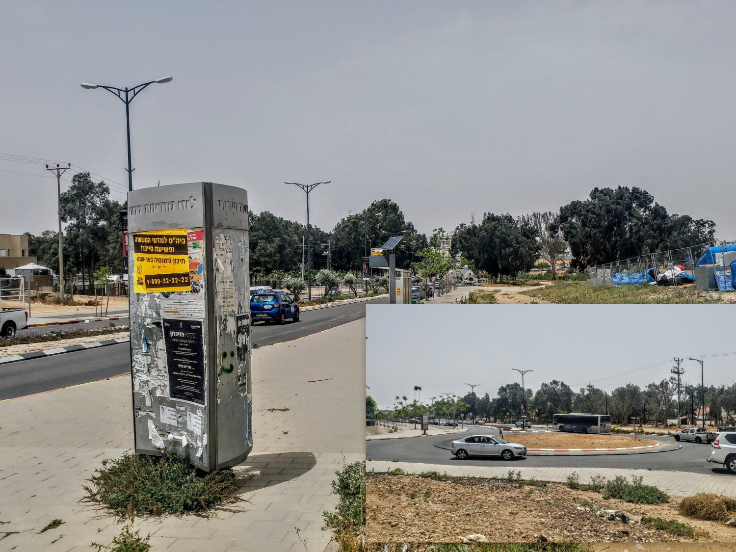 את רחוב הע"ל שיפצו. את הכיכר וצד המול השאירו כמו שהוא. צילום: שרון טל