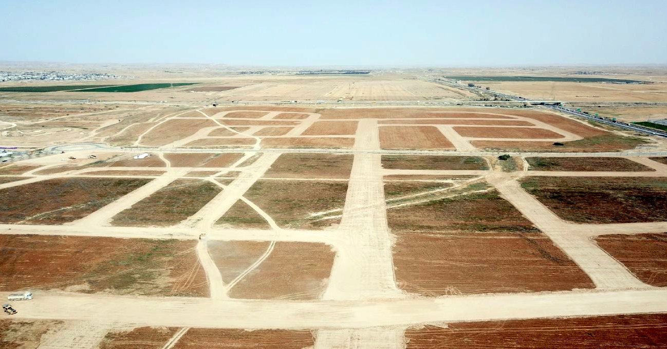  בתמונה: עבודות ההכנה בשכונת כלניות