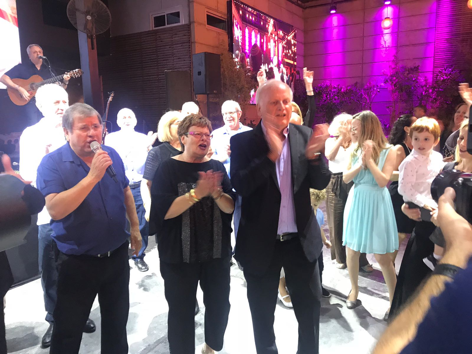 אשר גרינבאום בערב הפרידה. צילום: יחצ