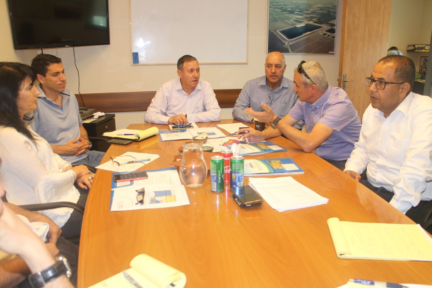 פגישה בין נציגי מועצה אזורית נווה מדבר למשרד הכלכלה