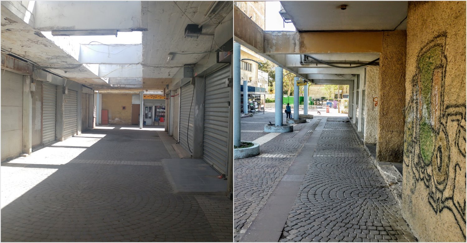 יבוצעו תיקוני טיח וצבע, ישופצו חזיתות מסחריות במרכז גילת. צילום - שרון טל