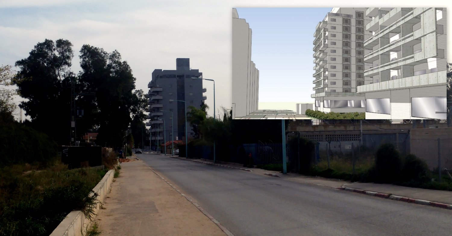 רחוב ארלוזורוב בהתחדשות. צילום: שרון טל. הדמיה - רמי מרש אדריכלים