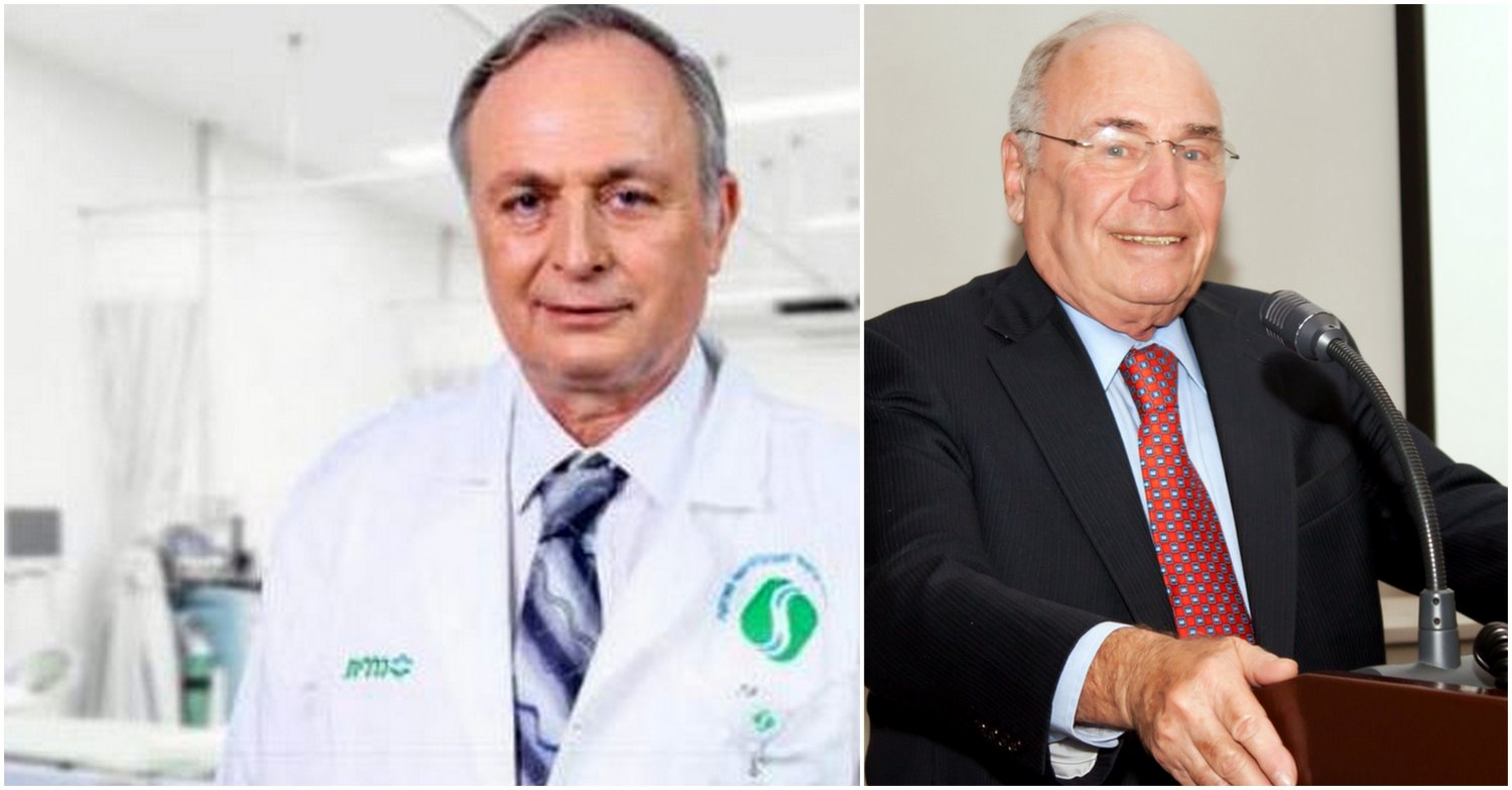 דור שני לרפואה מצטיינת. מימין: פרופ' ברונו לוננפלד (האב). צילום: Flickr. משמאל: פרופ' איתן לוננפלד (הבן). צילום: רחל דוד, סורוקה