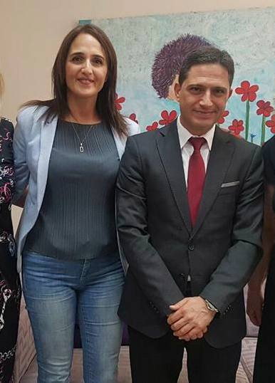 "אם מסתכלים על שינוי, צריך להסתכל על מה רוביק עשה ב-10 שנים בבאר שבע" בתמונה: רוביק דנילוביץ' וחדווה שקד. צילום: פייסבוק