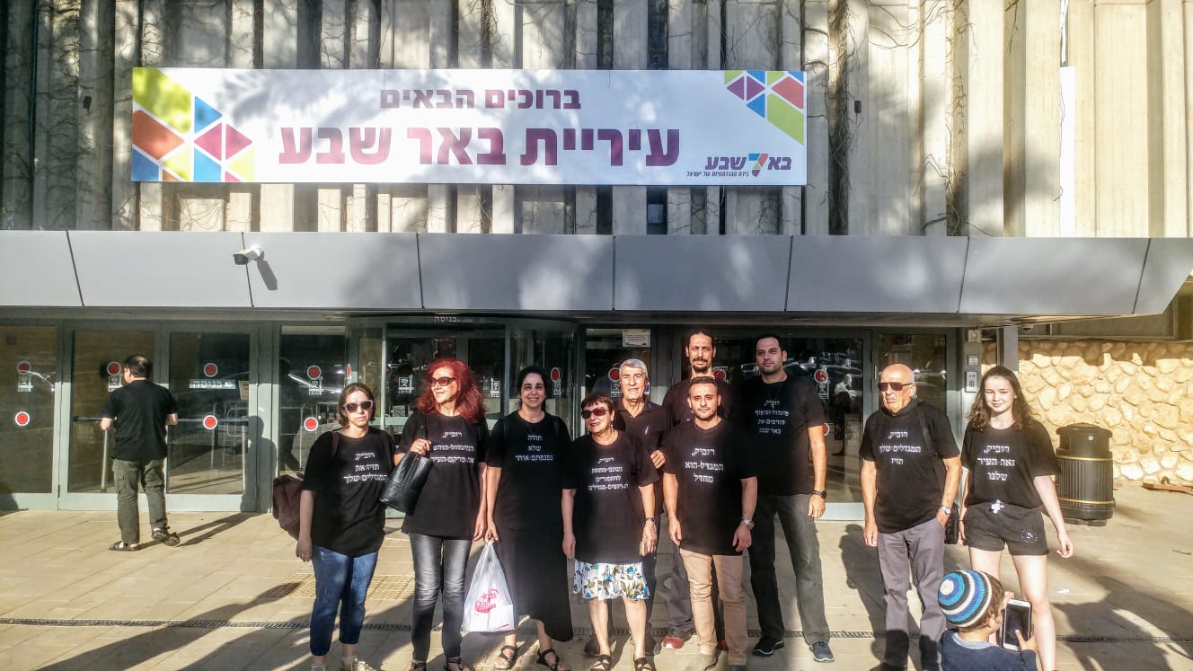 התושבים הגיעו להשמיע קול זעקה. צילום: שרון טל
