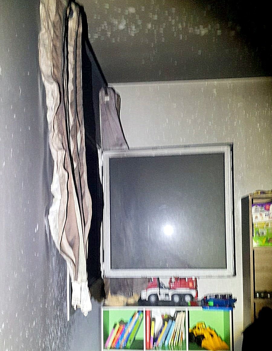 הבית לאחר השריפה. צילום פרטי