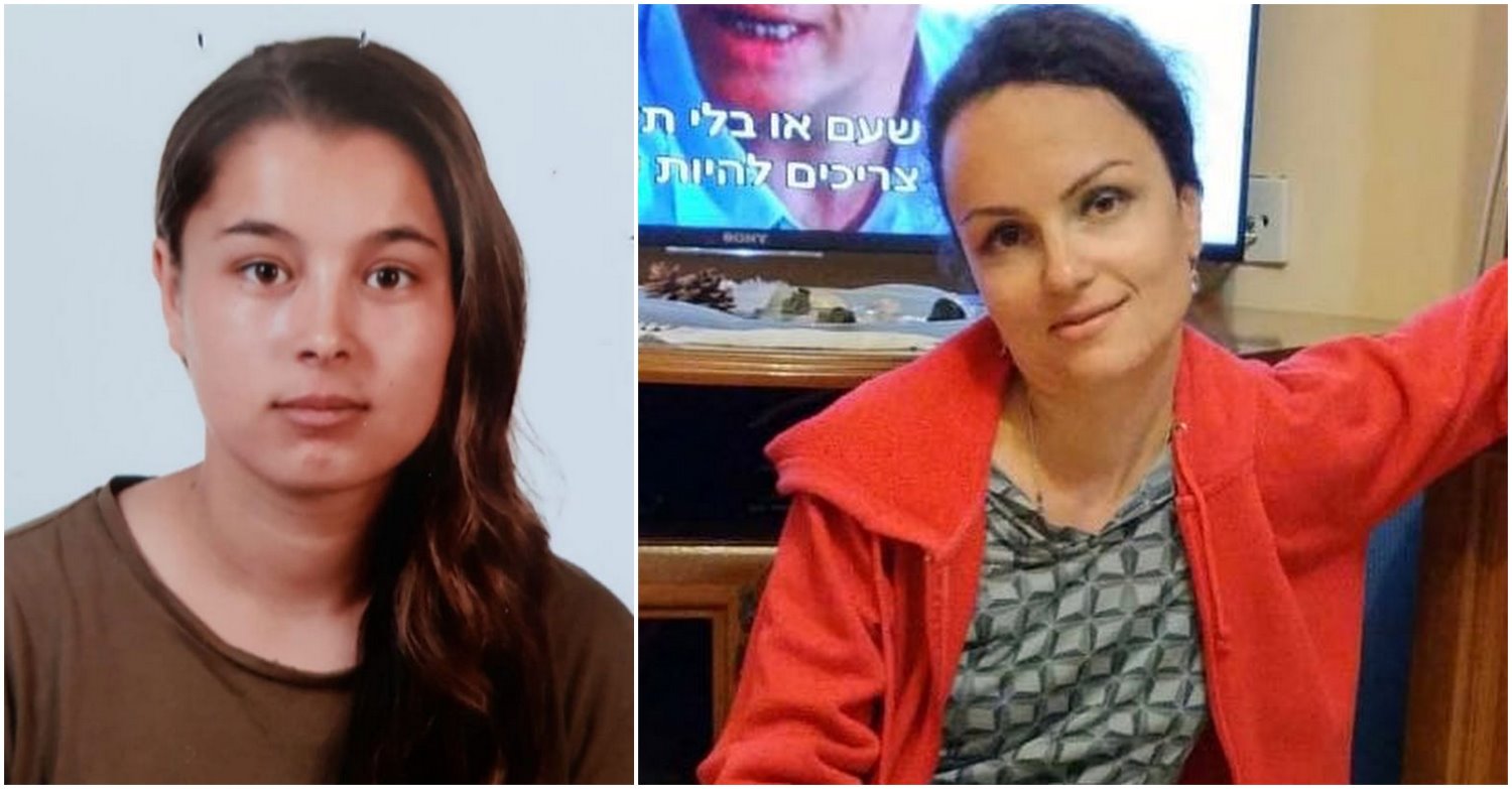 מימין: אנה איבנוב. משמאל: אלינה קוקה. צילום: דוברות המשטרה