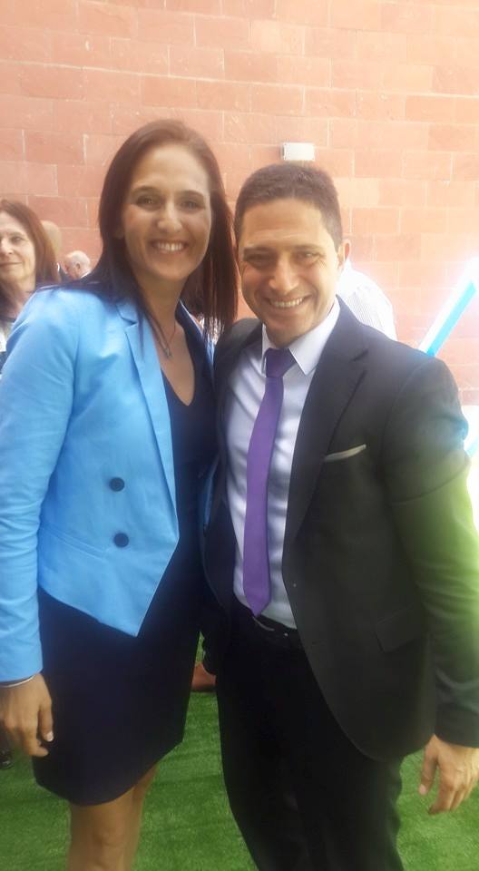 חדווה שקד ורוביק דנילוביץ'. צילום: פרטי