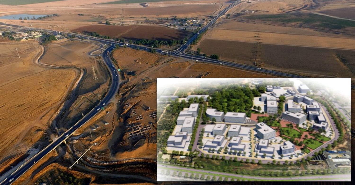 "חשוב לקדם מקורות תעסוקה לתושבים". אזור תעשייה שוקת. צילום: חברת גדיש, גיא פיטוסי - רשות העתיקות