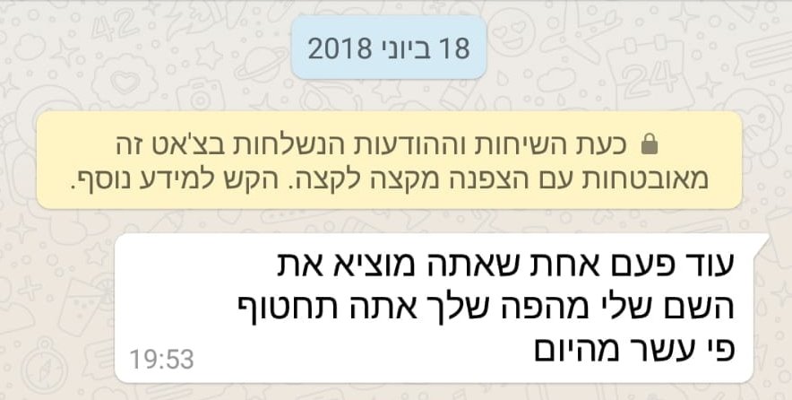 איומים לאחר מקרה האלימות הראשון הובילו גם למעשים. צילום: פרטי