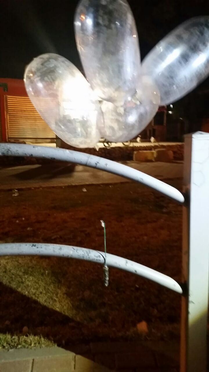 בלון התבערה שהפתיע את תושבי שכונה ד'