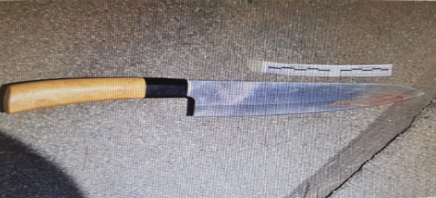 כלי הרצח. צילום: דוברות המשטרה