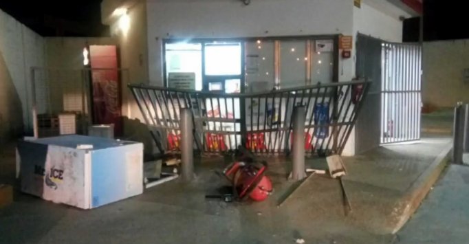 ניסיון שוד נוסף בתחנת הדלק ברחוב המלאכה. צילום: באדיבות מוקד ארזי