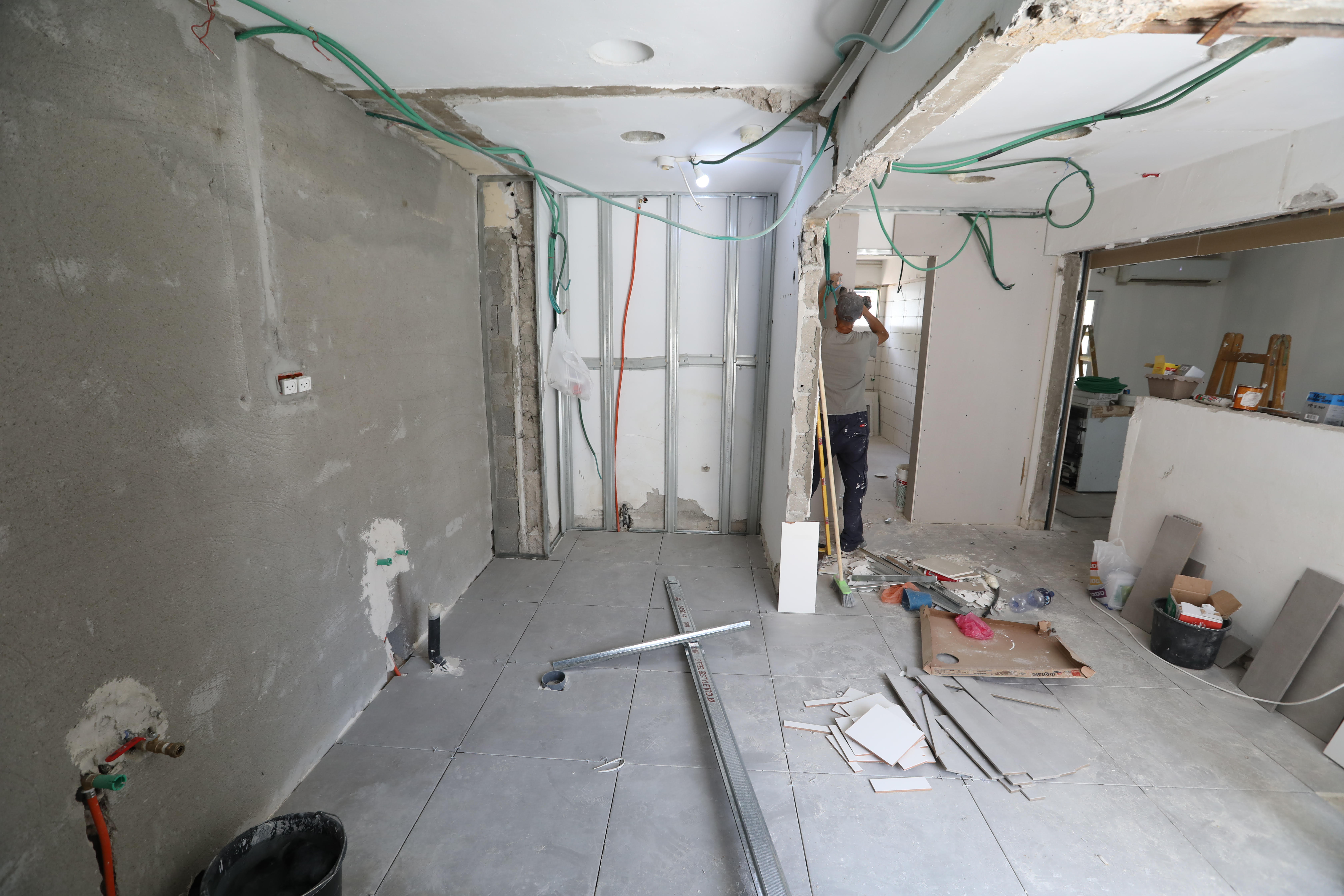 עבודות השיפוץ בגן ביאליק