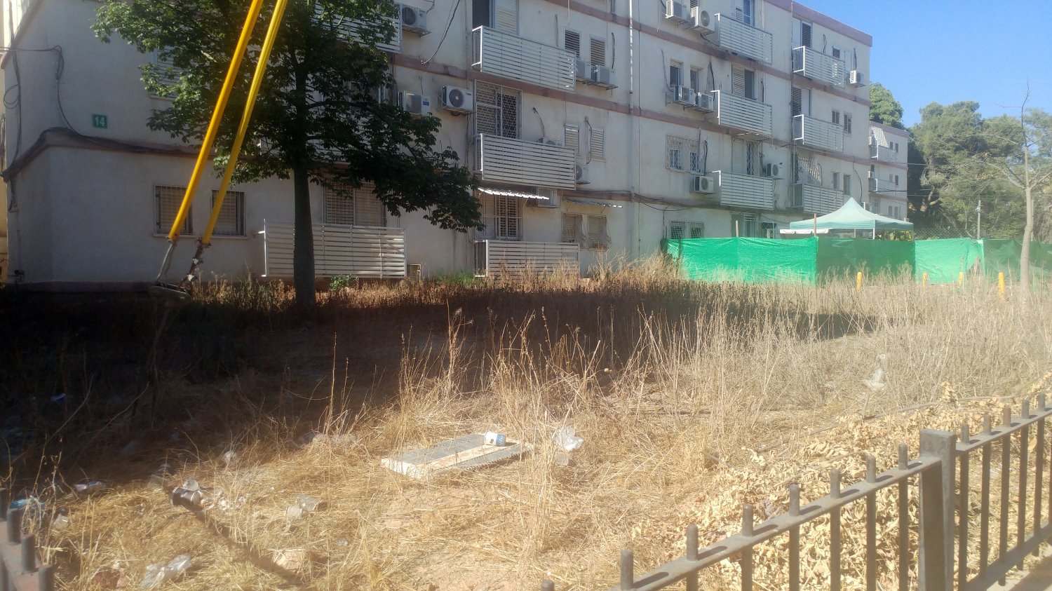 פרויקט מיוחד לטיפול בחצרות הבניינים בשכונות הוותיקות. צילום: שרון טל