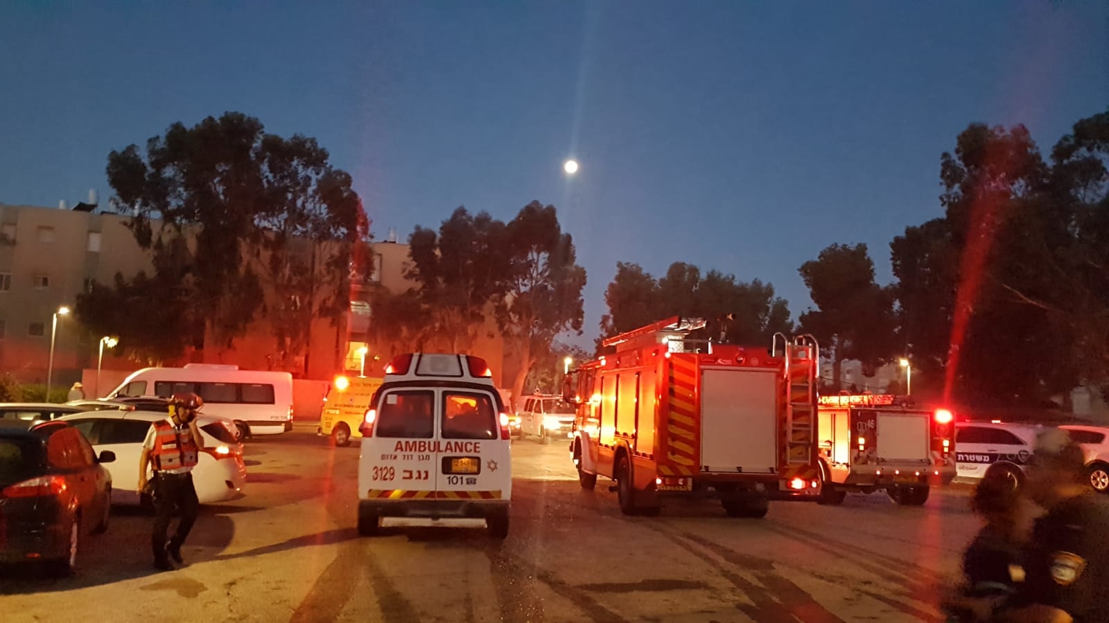 מקור הריח ככל הנראה מיישוב סמוך לבאר שבע. צילום: דוברות כבאות והצלה נגב