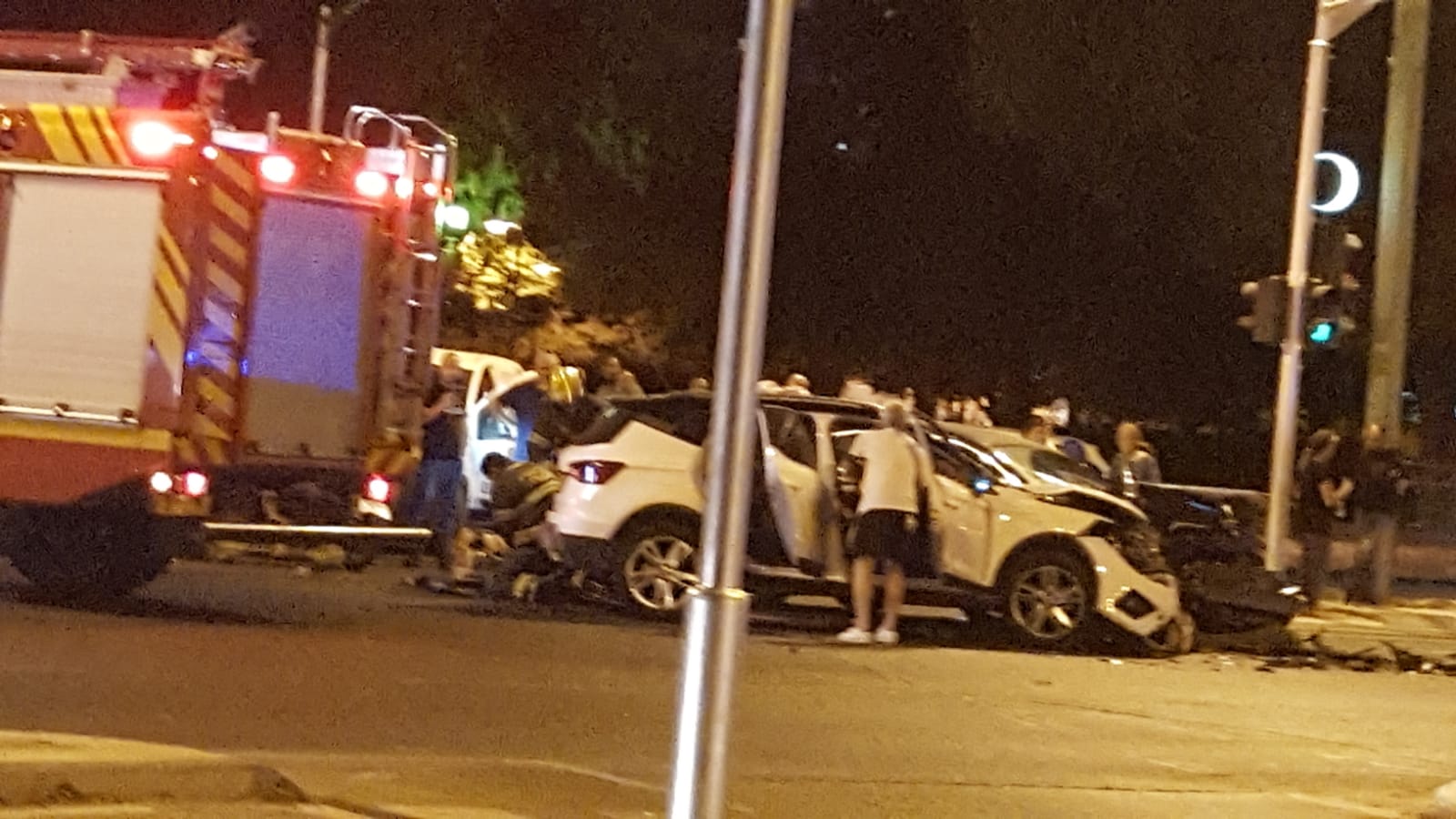 זירת התאונה