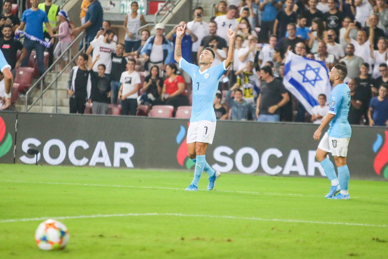 זהבי חוגג שער נוסף (צילום: זאב דיקמן)